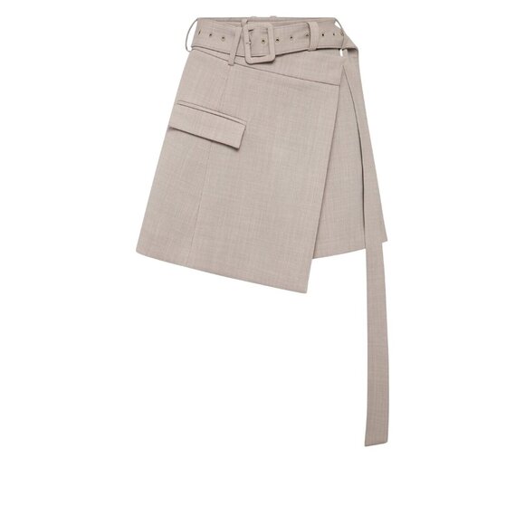 ANNA QUAN Nadia Flint Asymmetrical Belted Skirt Size 8 NEW NWT - Picture 2 of 7